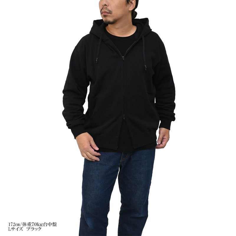 定価24,200円 美品 ニュートラルワークス ジップアップ パーカー 黒 M mxp N/ ニュートラルワークス NEUTRALWORKS パーカー メンズ