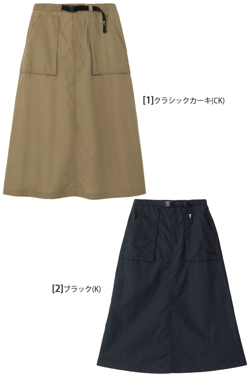 新品タグ付 ノースフェイス コンパクトスカート L ニュートープ THE NORTH FACE（ザ ノースフェイス） ロングスカート レディース