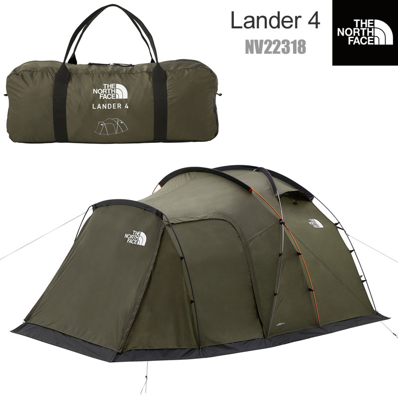 ザ・ノース・フェイス THE NORTH FACE キャンプ用品 テント タープ 4人用 ランダー4 Lander4 ニュートープグリーン  NV22318 : tnf-lander4 : wannado - 通販 - Yahoo!ショッピング