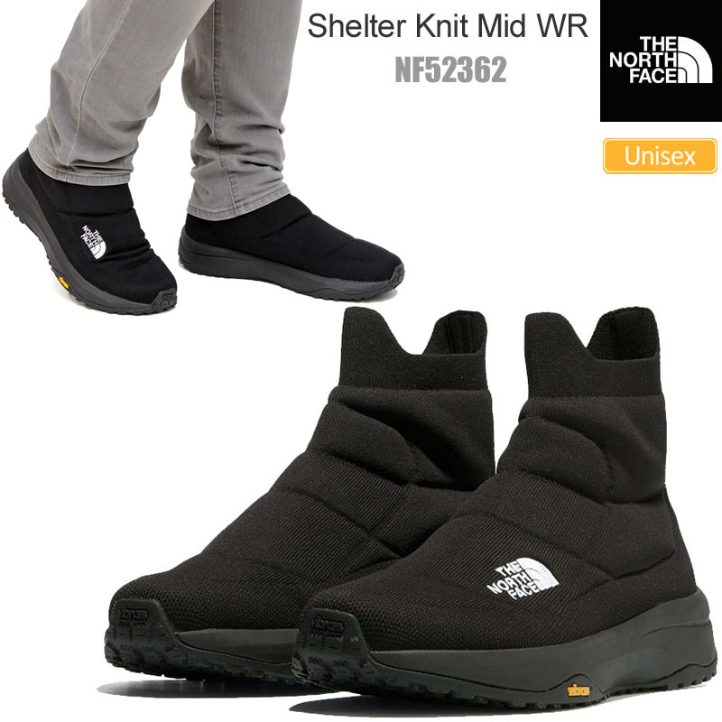 ノースフェイス THE NORTH FACE ブーツ 撥水 メンズ レディース シェルターニットミッドウォーターレペレント Shelter Knit  Mid WR NF52362