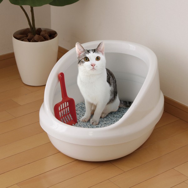 猫トイレ カバー 匂い対策 おしゃれ 猫 トイレ ペット用 猫用 アイリスオーヤマ 本体 猫用トイレ用品 ネコのトイレ ハーフカバー P-NE-500-H