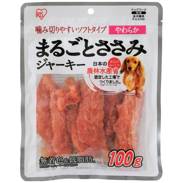 3個セット】犬 ジャーキ― ささみ ジャーキー ペットフード 犬 おやつ まるごとささみジャーキー セミハード 100g 犬用 ドッグフード  アイリスオーヤマ : 1904205 : Pet館 Yahoo!店 - 通販 - Yahoo!ショッピング