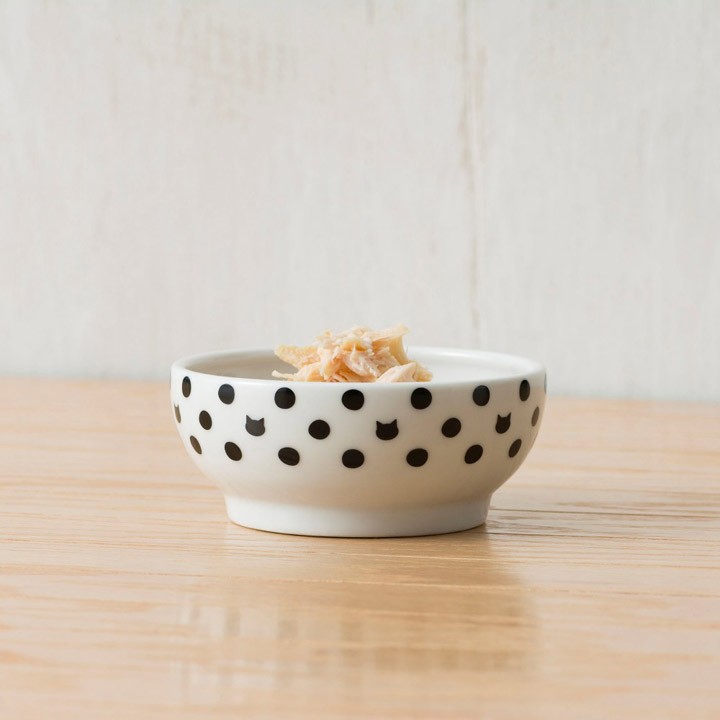 【猫用食器猫フードボウルかわいいおしゃれペットハッピーダイニングフードボウルD-culture】 