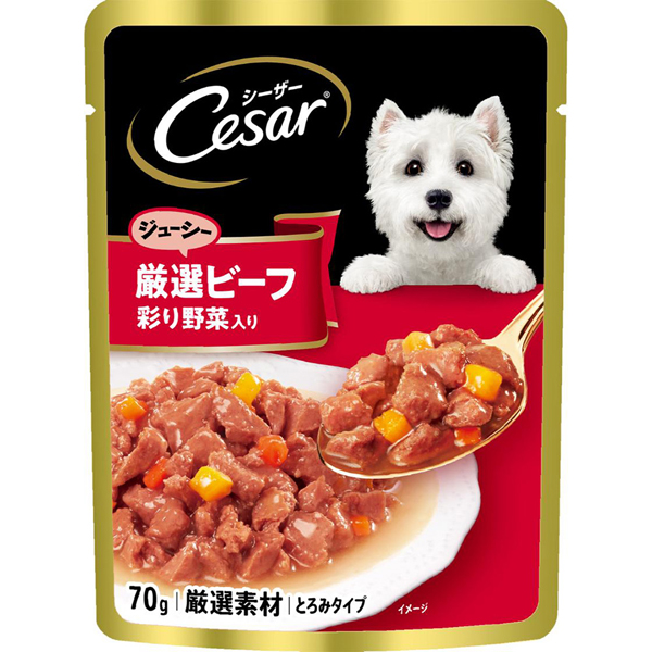 シーザー 犬 フード ドッグフード Cesar パウチ ささみ/ビーフ/白身魚