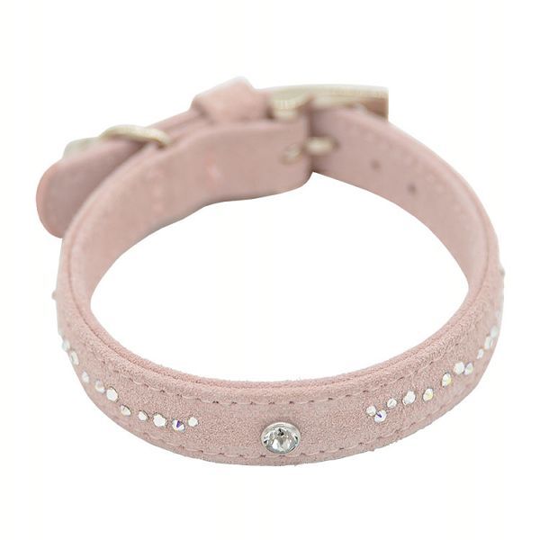 首輪 犬 おしゃれ 犬用 本革 カラー レザー ハヤブサ Leda swarovski