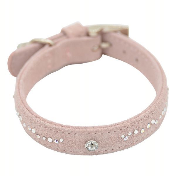 首輪 犬 おしゃれ 犬用 本革 カラー レザー ハヤブサ Leda swarovski