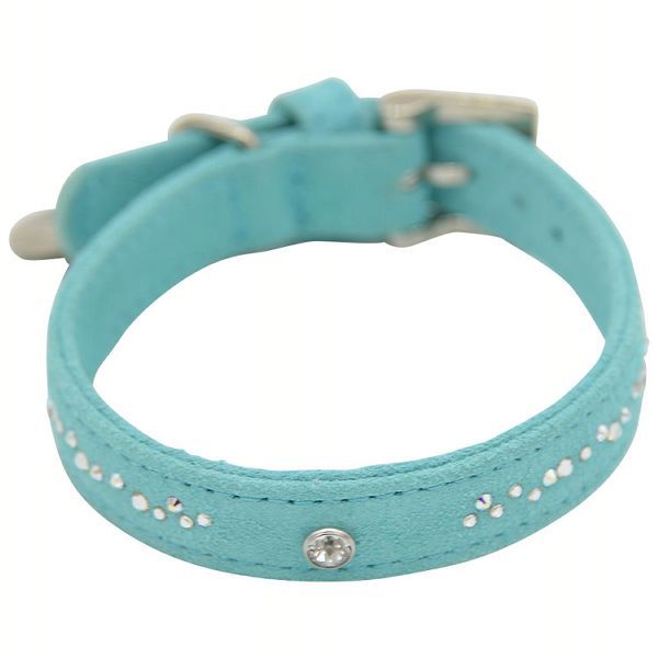 首輪 犬 おしゃれ 犬用 本革 カラー レザー ハヤブサ Leda swarovski