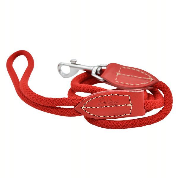 リード 犬 おしゃれ 本革 柔らか コットンロープ ハヤブサ 長さ120cm Bianca cotton rope leash120  ビアンカコットンロープリーシュ120 S LDV300 (TC)(B)