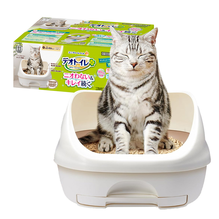 デオトイレ 猫 トイレ ユニチャーム 猫トイレセット ハーフ