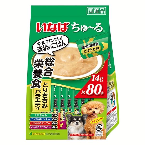 いなばペットフード ちゅ〜る 総合栄養食・ごはん 80本入り DS-173 犬
