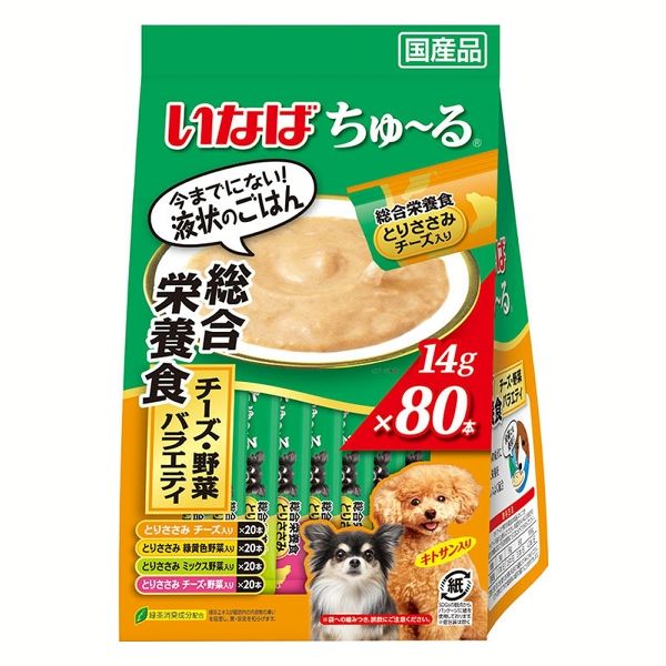 いなばペットフード ちゅ〜る 総合栄養食・ごはん 80本入り DS-173 犬