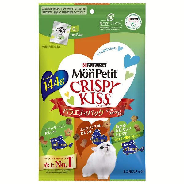 モンプチ ☆クリスピーキス 144g モンプチ [8個セット] クリスピーキッス 総合栄養食 126g