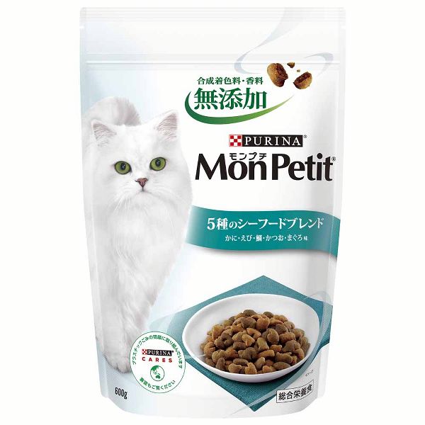 [6個セット] モンプチ バッグ ナチュラル 5種のブレンド 500g 単品 MonPetit カリカリ 猫 ドライフード キャットフード 無着色 無香料 保存料不使用 | モンプチ | 08