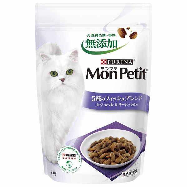 [12個セット] モンプチ バッグ ナチュラル 5種のブレンド 500g 単品 MonPetit カリカリ 猫 ドライフード キャットフード 無着色 無香料 保存料不使用 | モンプチ | 07