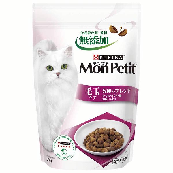 [12個セット] モンプチ バッグ ナチュラル 5種のブレンド 500g 単品 MonPetit カリカリ 猫 ドライフード キャットフード 無着色 無香料 保存料不使用 | モンプチ | 09