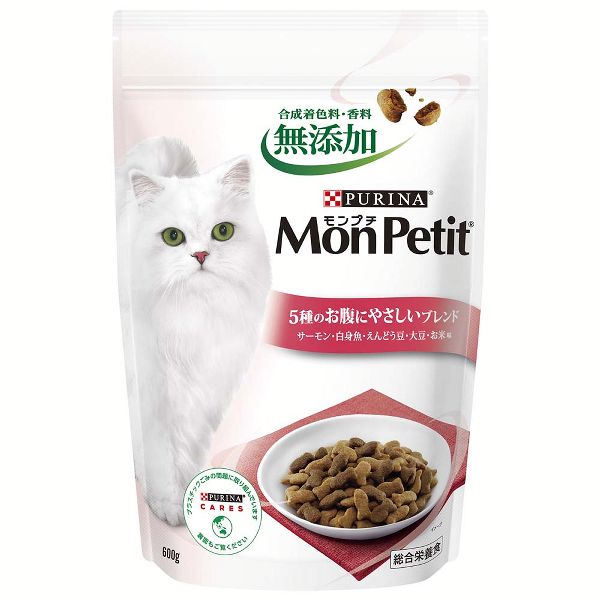[12個セット] モンプチ バッグ ナチュラル 5種のブレンド 500g 単品 MonPetit カリカリ 猫 ドライフード キャットフード 無着色 無香料 保存料不使用 | モンプチ | 10