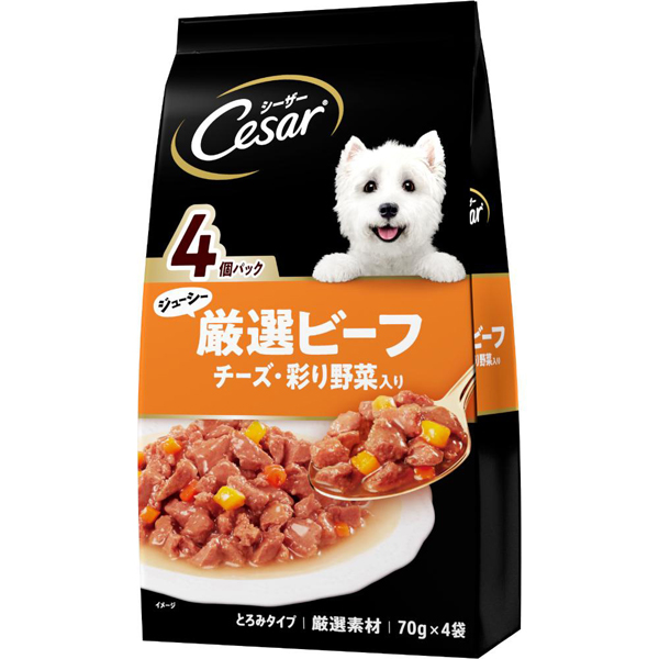 シーザー 犬 フード ドッグフード Cesar ラム/白身魚/サーモン トレイ