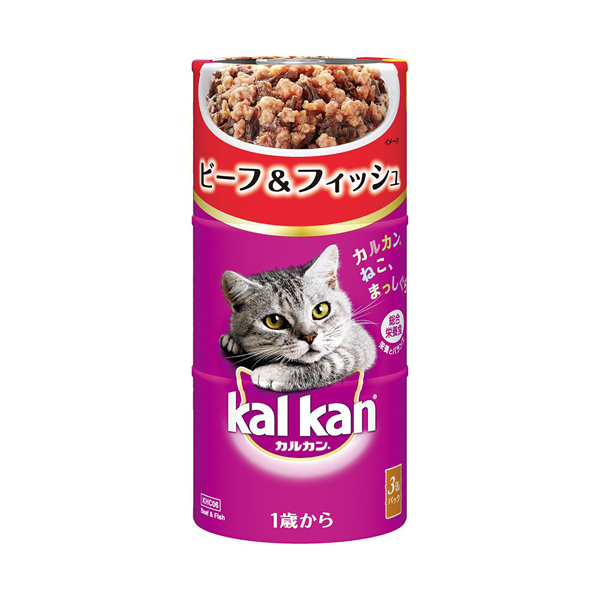 カルカン 猫 フード キャットフード kalkan ハンディ缶 1歳から 160g×3