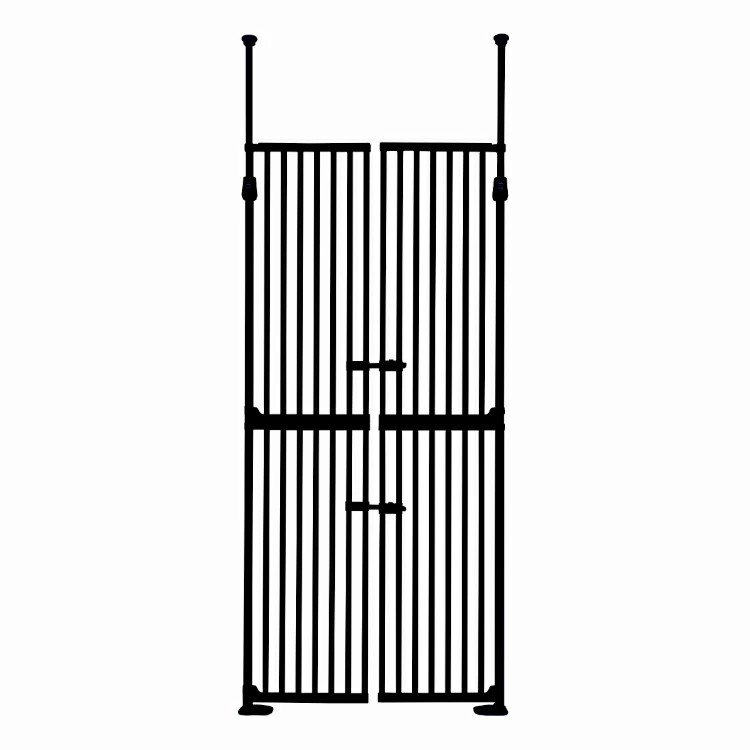 ペットゲート 猫 つっぱり 高さ190〜250cm ドア付 両開き 簡単設置 猫