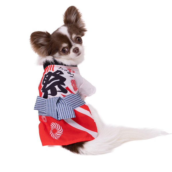 pipi 浴衣 ハッピ 犬服 ペット用品 犬 ペット ミニチュアダックス 夏