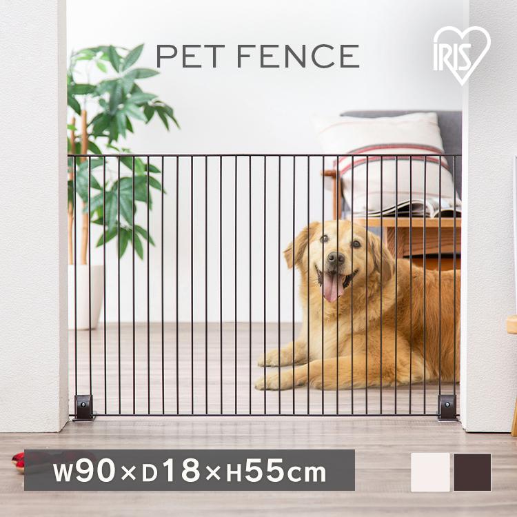 ペットフェンス ペットゲート 置くだけ 猫 犬 おしゃれ 軽量 連結可能 ペット ゲート フェンス ペット用ゲート P-SPF-96 アイリスオーヤマ