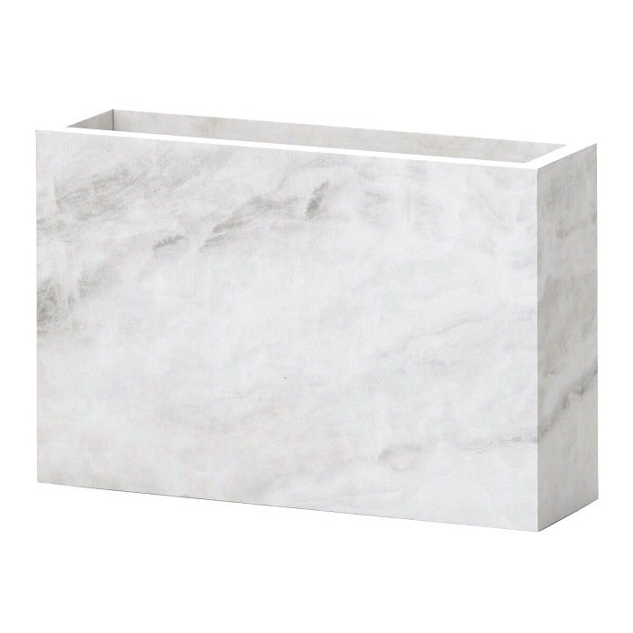 Clay（クレイ） フラワーベース モノトーン レクタングル M ストーン調