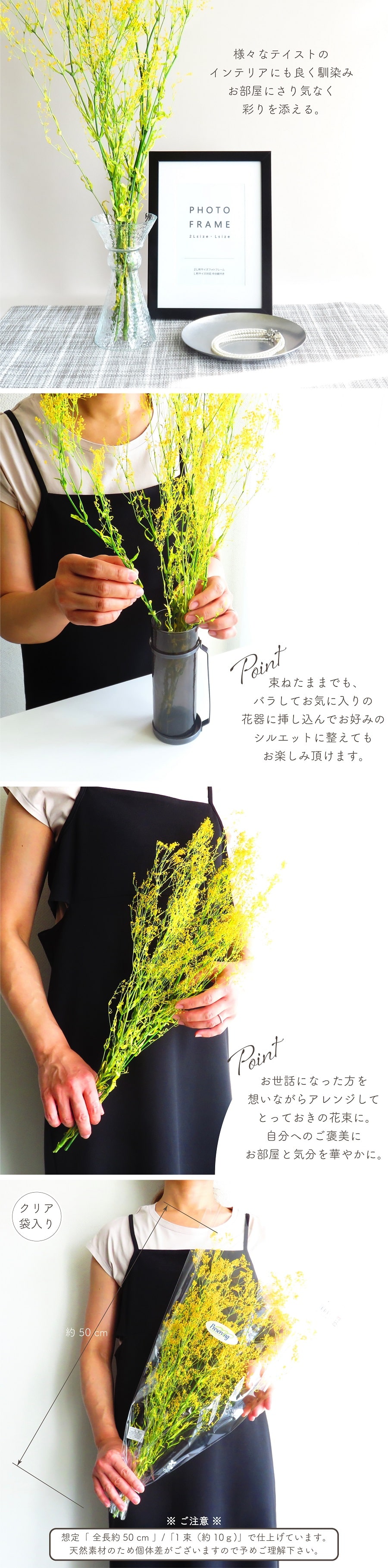 ドライフラワー プリザーブドフラワー スーパーソフトミニカスミ草