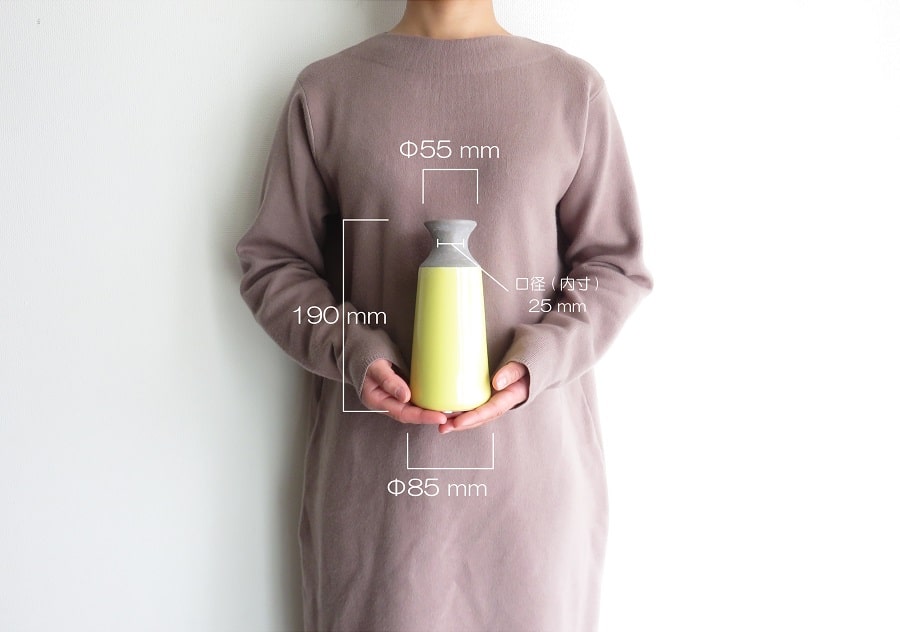 フラワーベース カラフルコーンベース 陶器 セラミック製