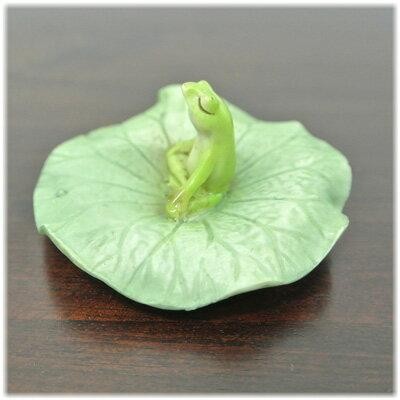 ロータスの葉 座禅 カエル)カエル 置物 カエル グッズ 雑貨(バリ雑貨
