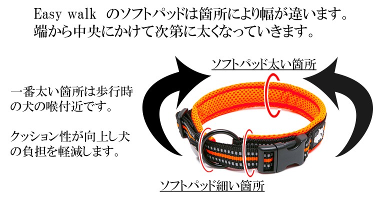 犬 首輪 犬用 首輪 軽い 中型犬 大型犬 超大型犬 小型犬 おしゃれ 痛くない ソフトパッド メッシュ 丈夫 イージーウォークカラー 送料無料 Tl C わんわん Square Garden 通販 Yahoo ショッピング