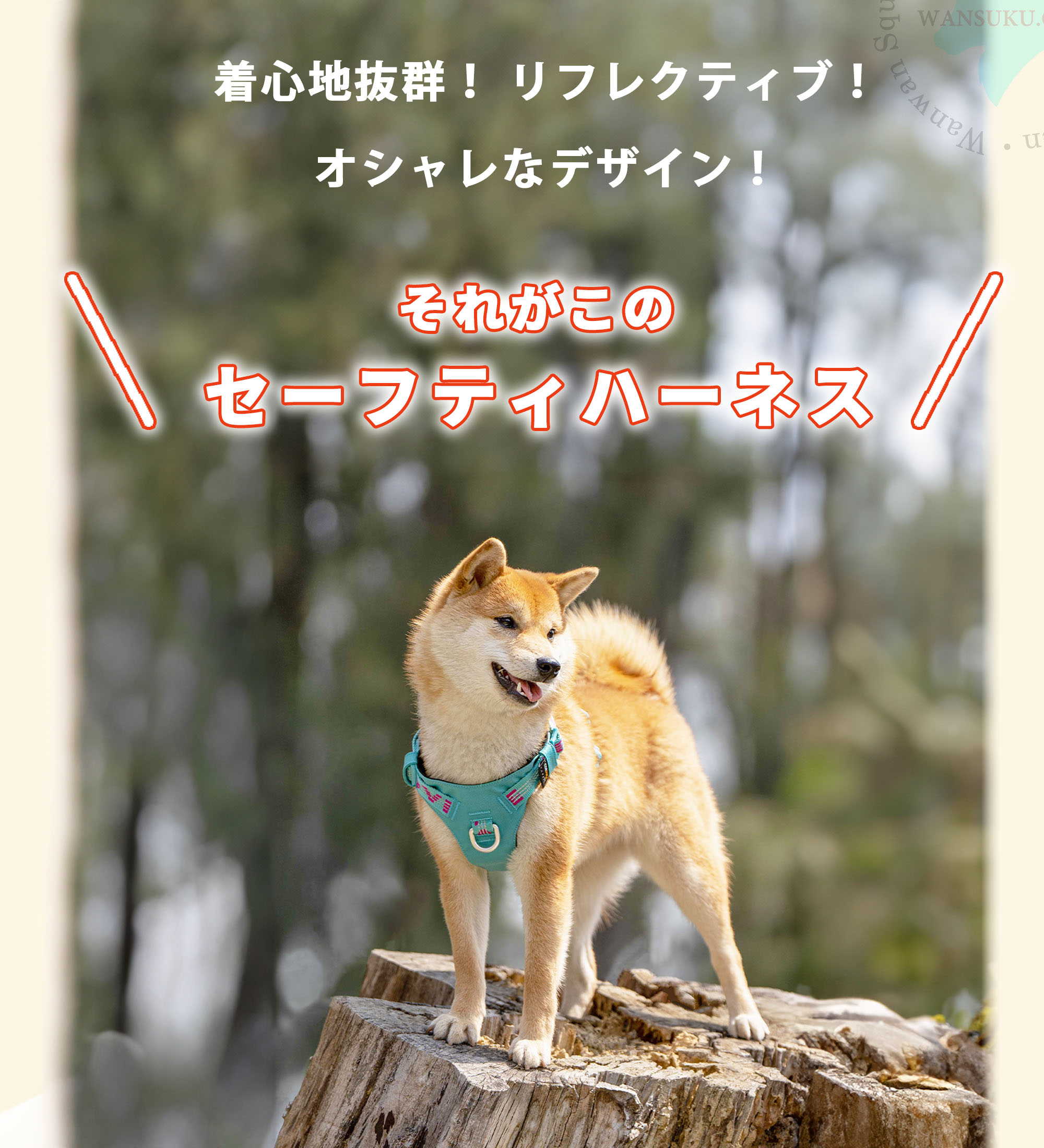 犬 ハーネス コーデュラ 小型犬 中型犬 大型犬用 簡単装着 Truelove 軽量 耐久性 引っぱり防止 おしゃれ アウトドア セーフティハーネス 【安心保障】TLH6282の画像