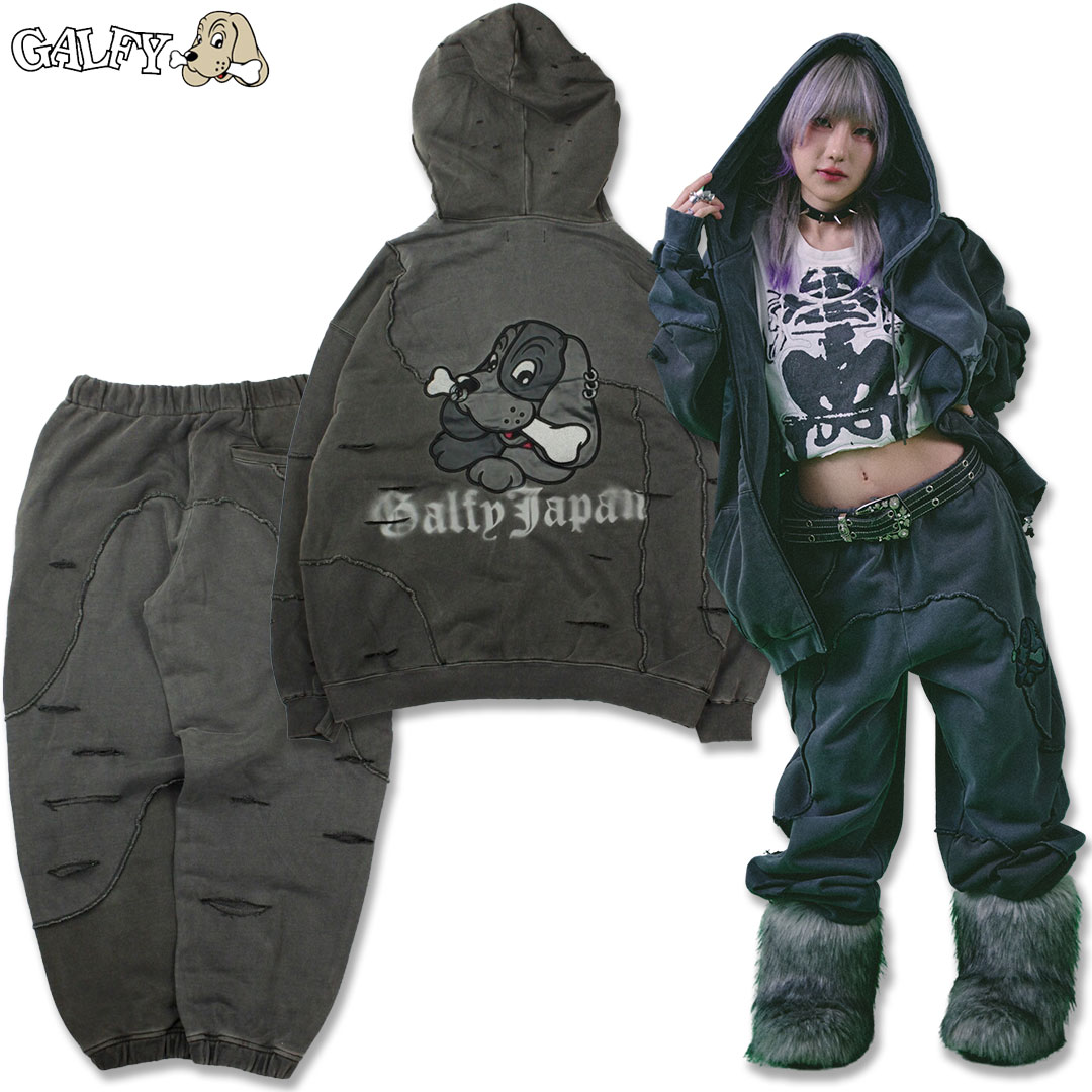 GALFY ガルフィー ツギハギゾンビパーカー ツギハギゾンビパンツ