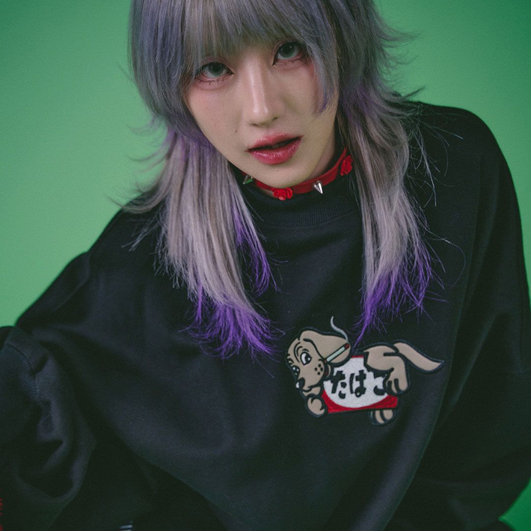 GALFY ガルフィー ヤニラバーズ トレーナー 144030 #20 BLACK