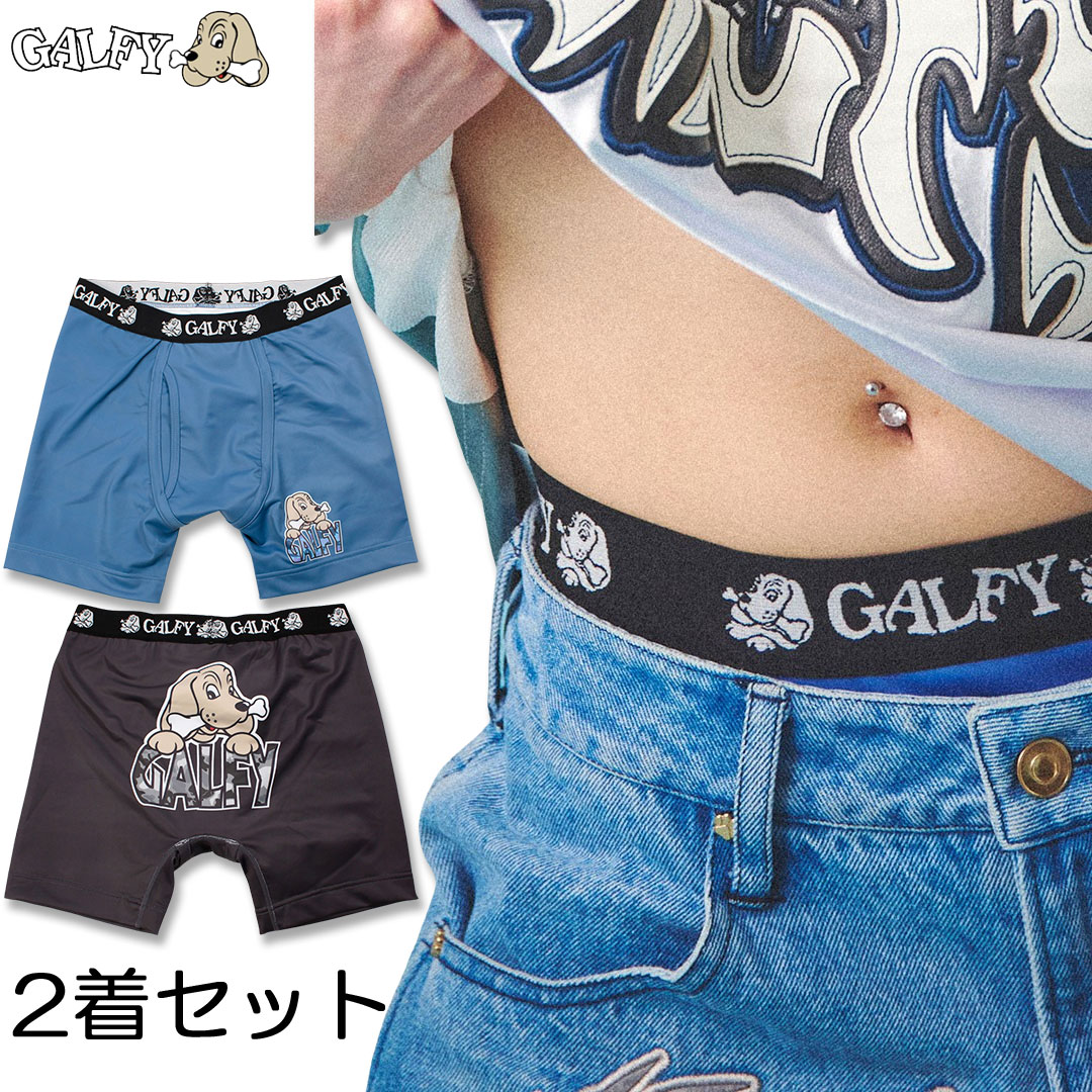 GALFY CRUTCH BRAND ガルフィーパンツ GALFY（ガルフィー） ロゴボクサーパンツ 152012 #20 BLACK＆NAVY