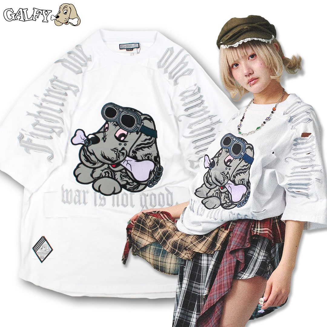 GALFY ガルフィー病みに染まりしTシャツ 大型犬 GALFY】病みに染まりしTシャツ | OUR BRAND,GALFY | PRESSING