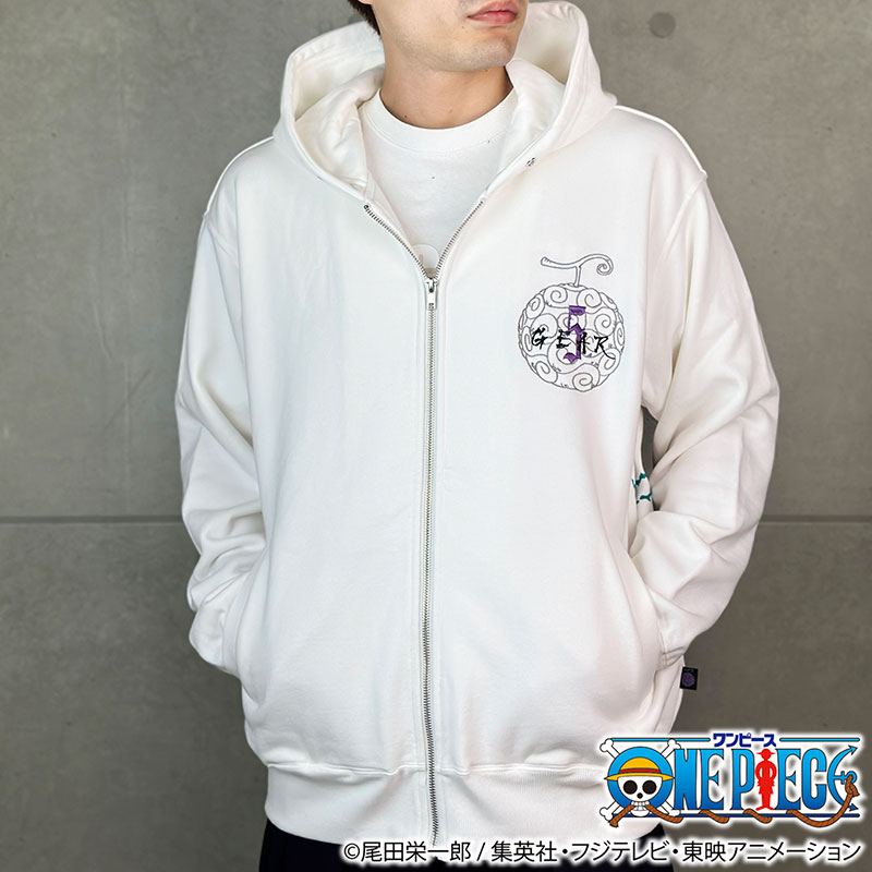 絡繰魂 ONE PIECE× 粋 コラボ ルフィ ギア5 パーカー 243025 ゴムゴム