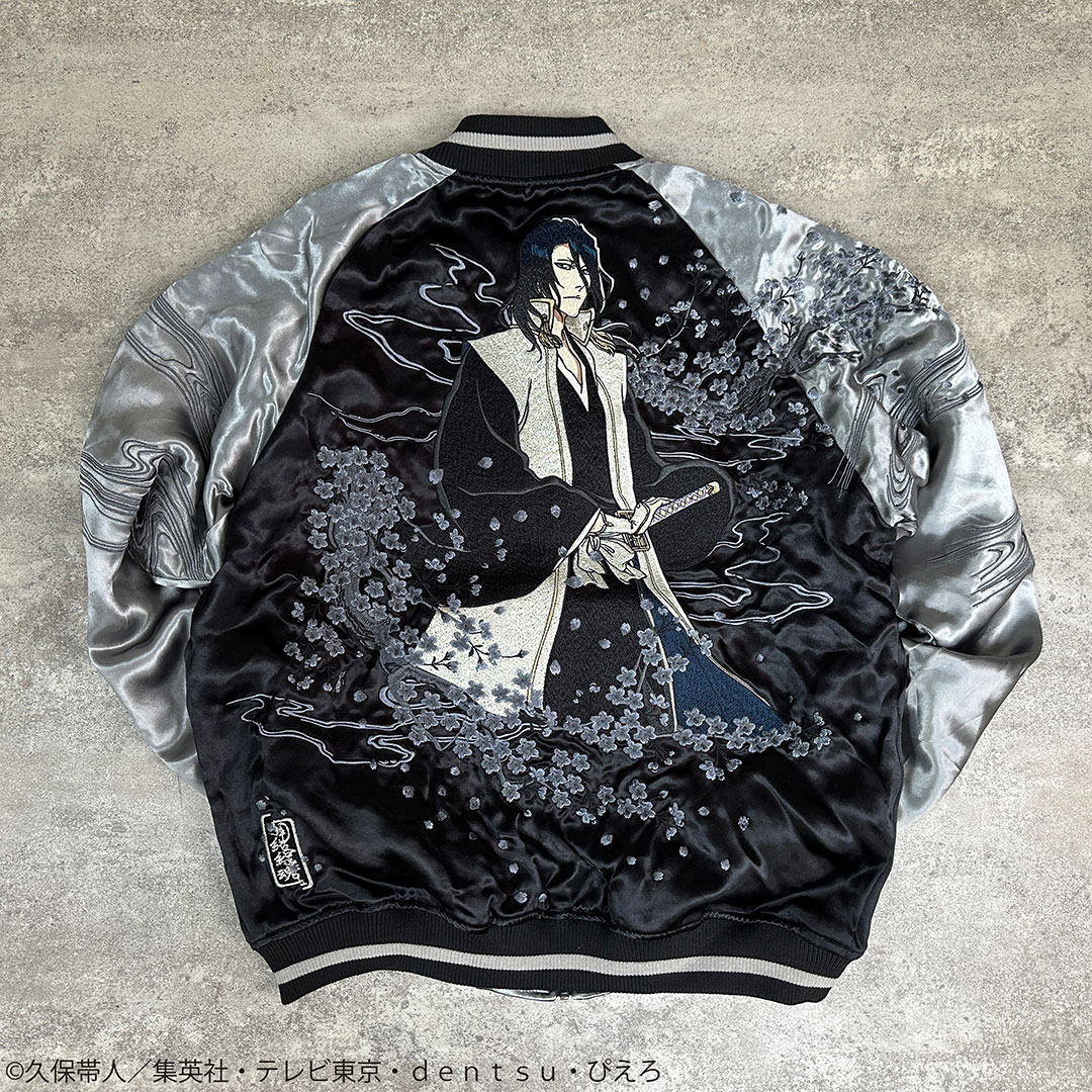 絡繰魂 × BLEACH 朽木白哉 リバ−シブル スカジャン 251072 ブリーチ
