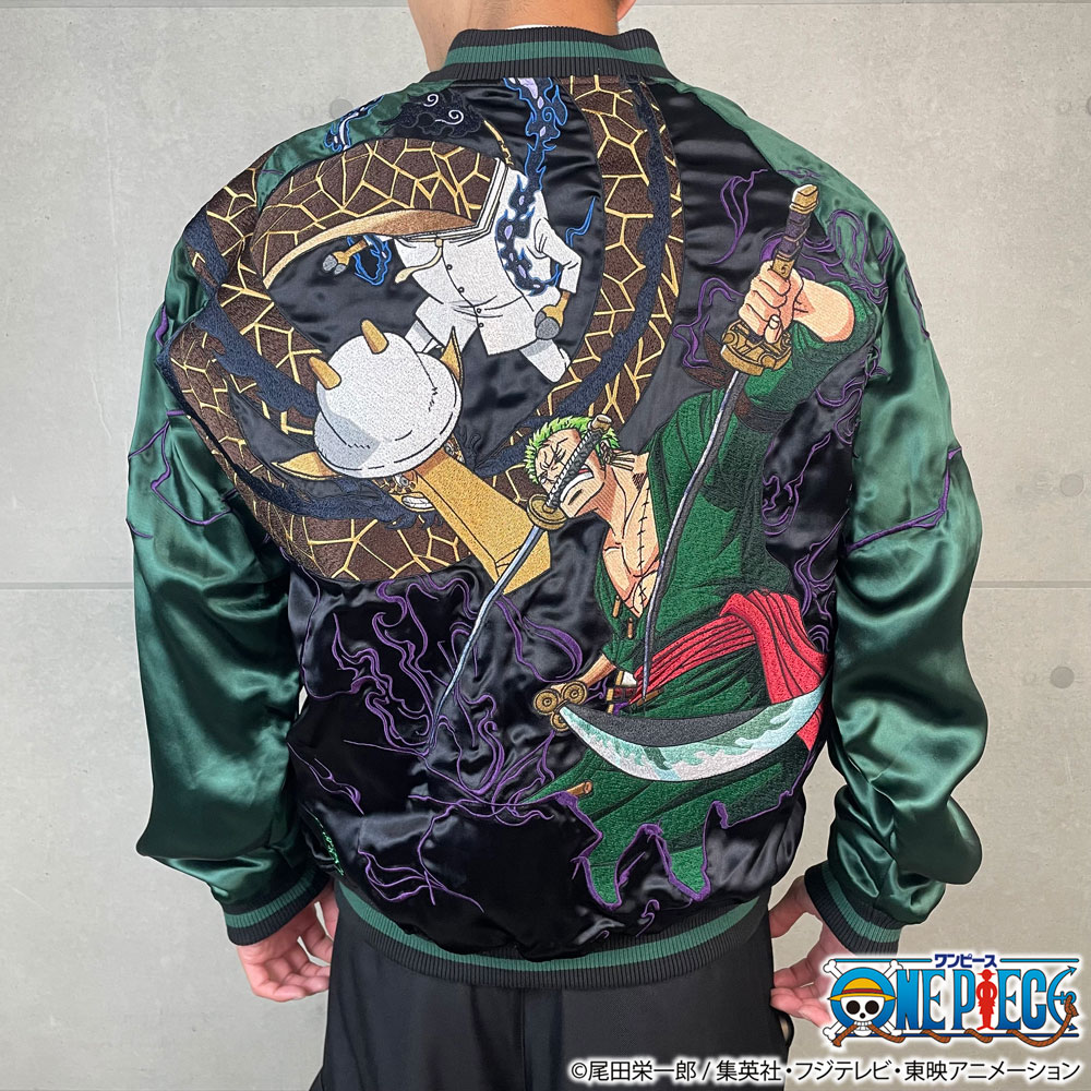 絡繰魂 粋 ワンピース ONEPIECE コラボ スカジャン ゾロvs カク 決戦