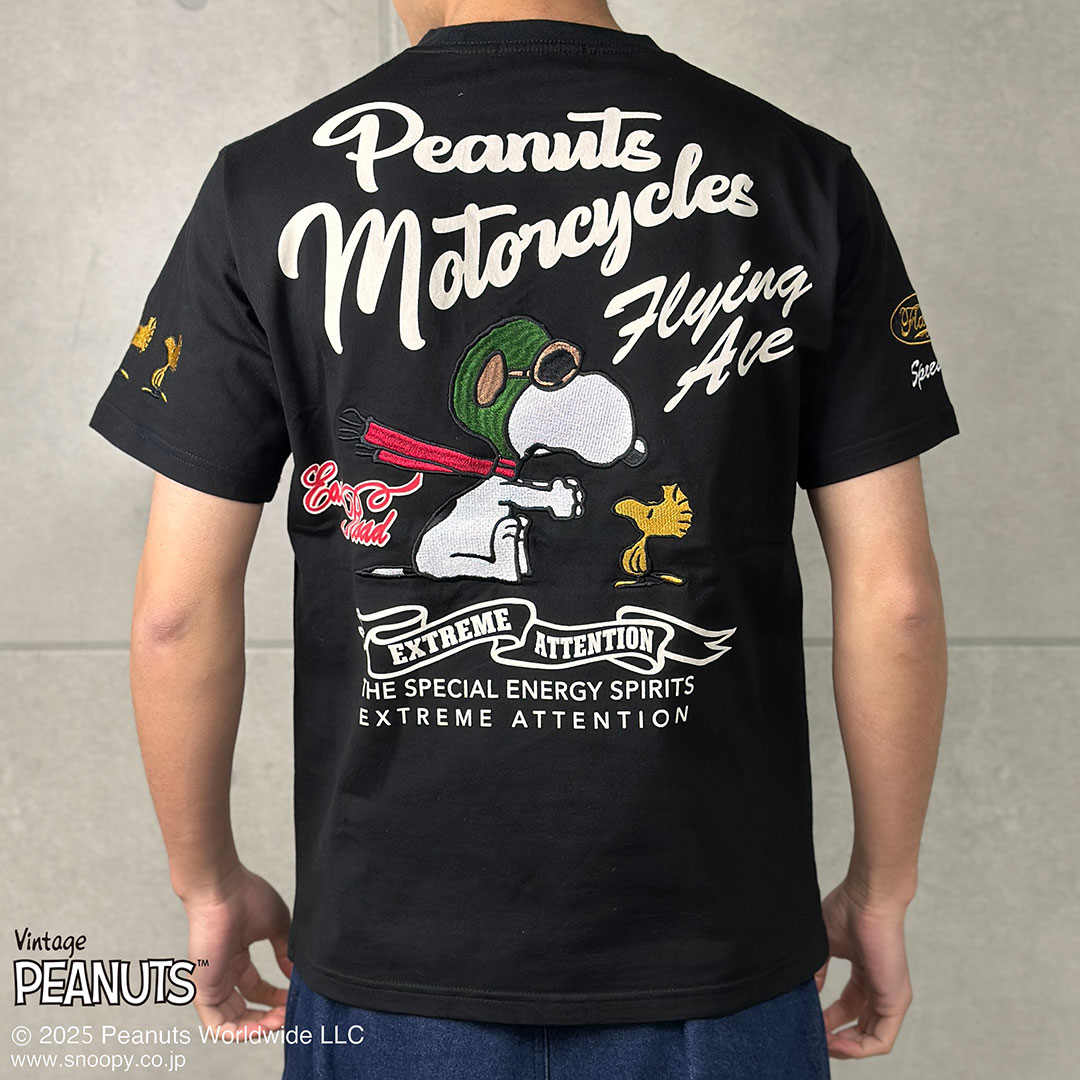 Flag staff（フラッグスタッフ） SNOOPY×Flagstaff MOTORCYCLE Tシャツ