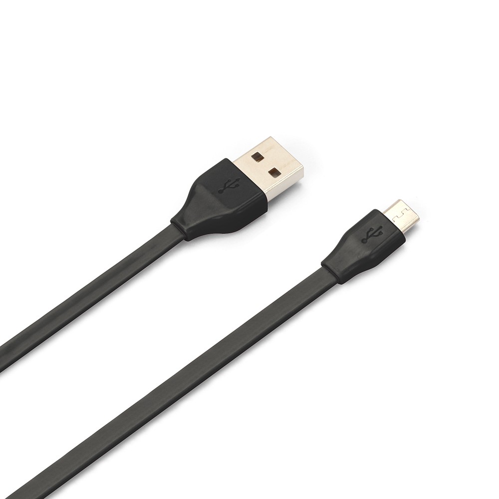 microUSB コネクタ USB フラットケーブル 1.2m : 4562358065309 : WAO