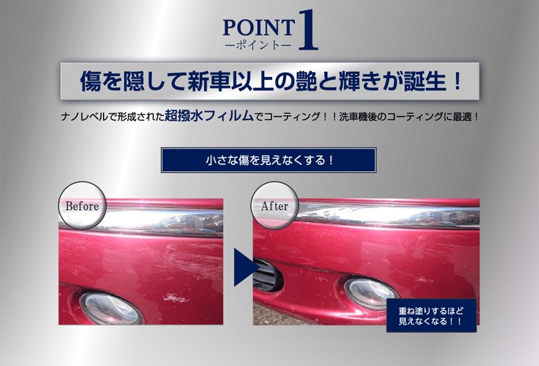 ナガコ　液体ナノガラスコーティング剤 5個セット Amazon | GIGANT NANO Coating （ギガントコーティング） 5ml