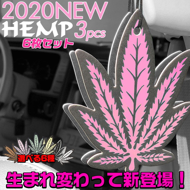 c01638 HEMP 吊り下げ エアーフレッシュナー 3P パック × 6