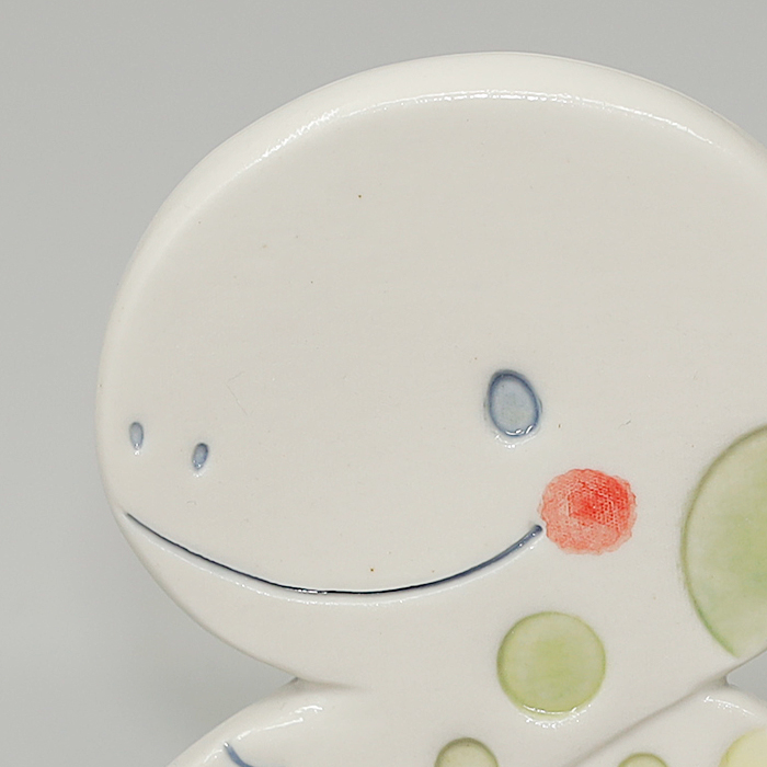 砥部焼 2025 干支 プレート 巳 置物 スタンド付 蛇 へび かわいい