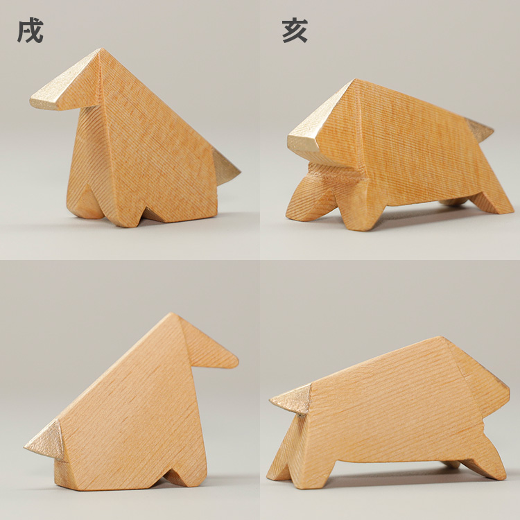 干支の置物 かわいい おしゃれ オリエット 十二干支 セット シラキ