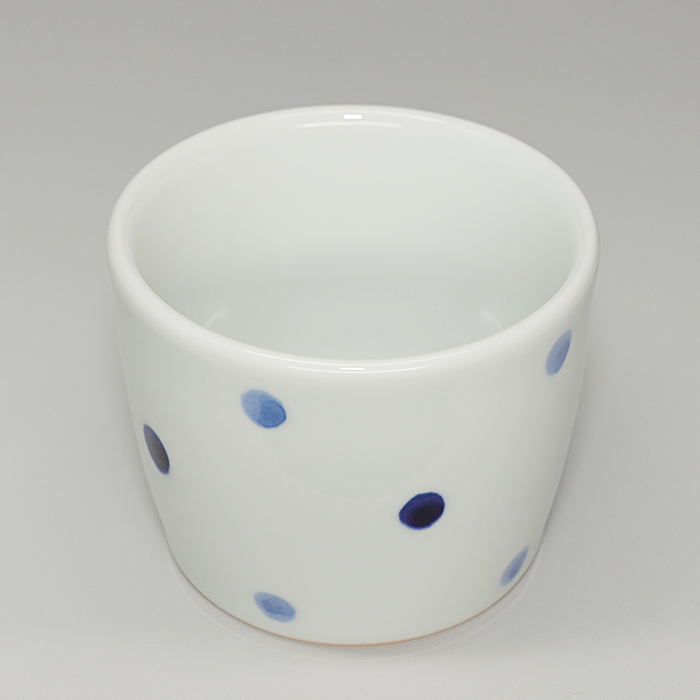 青花窯の蕎麦猪口 水玉の画像1