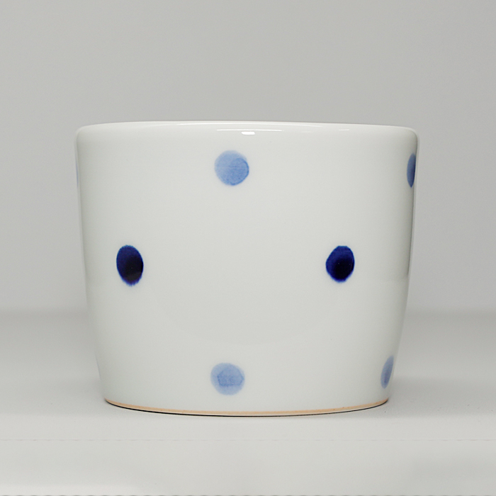 青花窯の蕎麦猪口 水玉の画像2