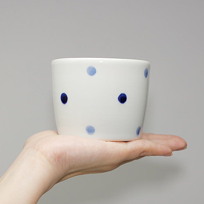 青花窯の蕎麦猪口 水玉の画像4