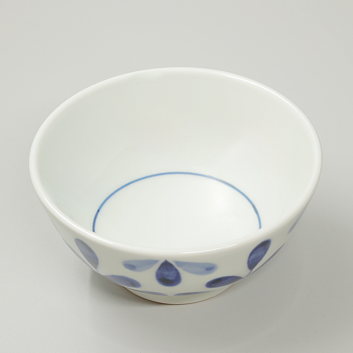 砥部焼 茶碗 大 リーフかわいい シンプル 飯碗 和食器 陶器 手作り
