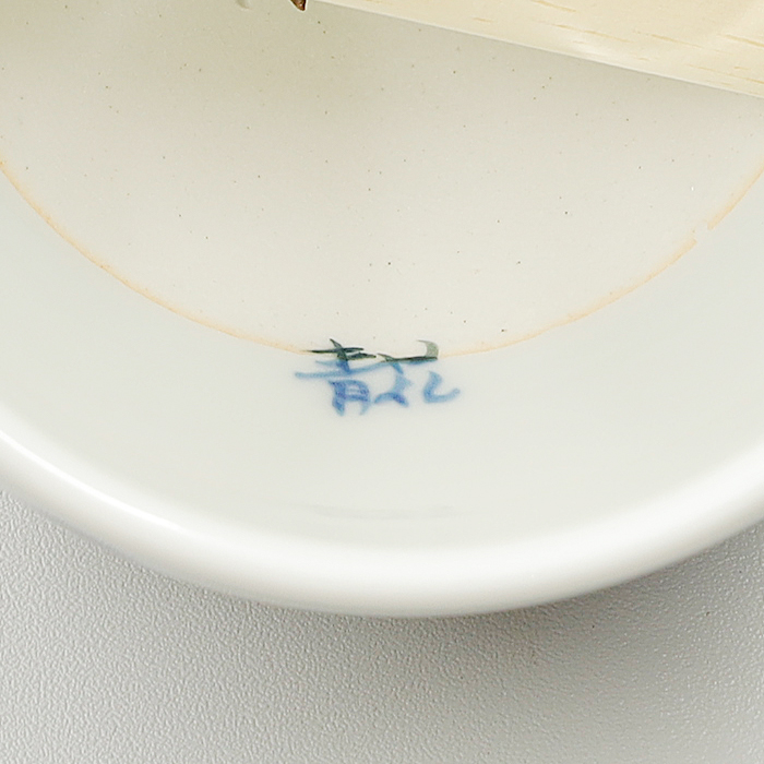 砥部焼 かわいい 風鈴 花 陶器 開運 涼感 手作り 短冊付 青花窯 愛媛