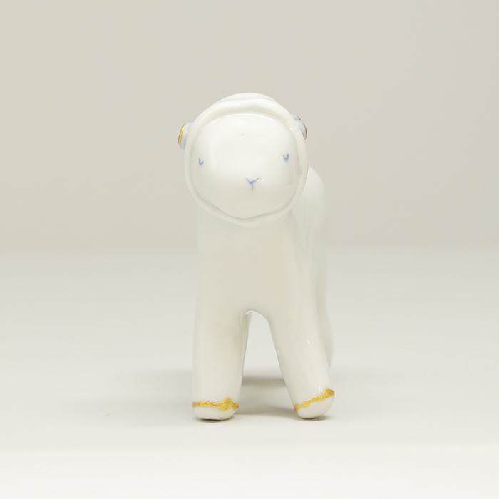 砥部焼 かわいい 干支 未 置物 羊 ひつじ 縁起物 陶器 手作り 窯元